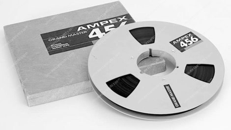 Ampex 456 Grand Master tape, one of the most popular analogue mastering tapes